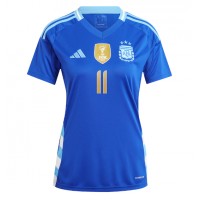 Argentina Angel Di Maria #11 Replica Away Shirt Ladies Copa America 2024 Short Sleeve